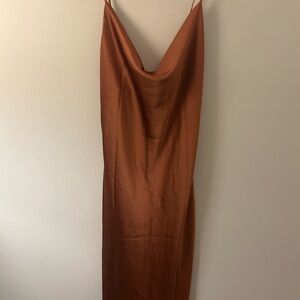 Petal & Pup Copper Cowl Neck Dress